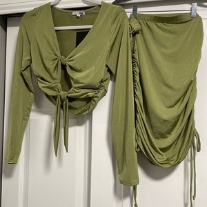 NWT Fashion Nova Sage Green Set